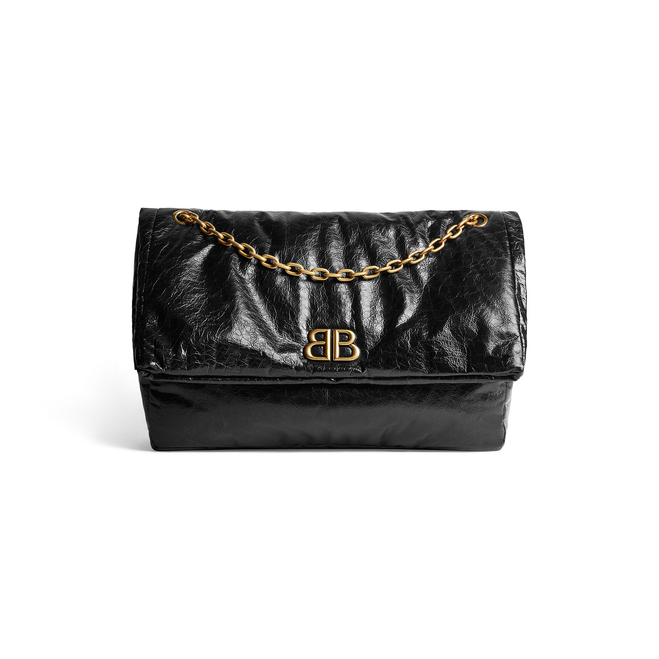WOMEN'S MONACO LARGE CHAIN BAG IN BLACK